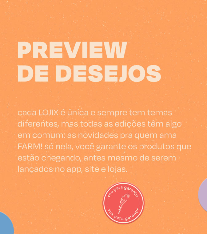  [LP FARM Rio - lojix] [carrossel preview] garanta os looks FARM na preview