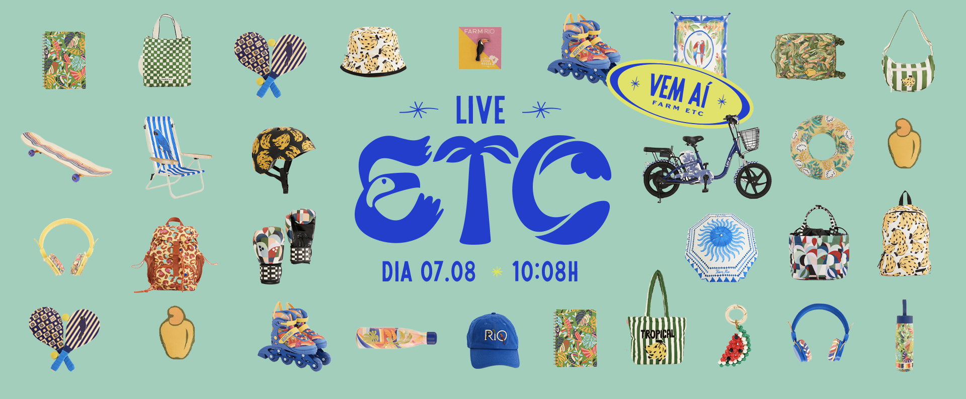 vem aí FARM ETC: live ETC dia 07.08 ás 10h08! 