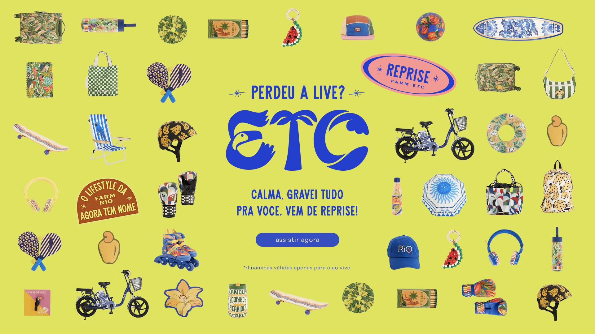REPRISE LOJIX FARM ETC: tudo gravado pra você assistir, clica aqui!