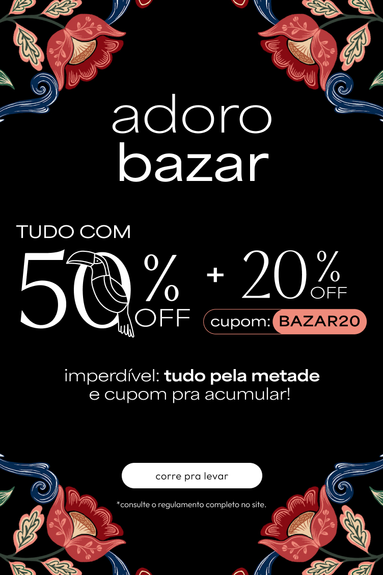 [farm rio] mídia kit bazar tudo 50% + 20%