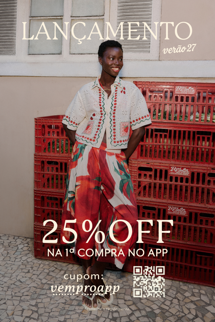 [farm rio] mídia kit baixe o app 25%off