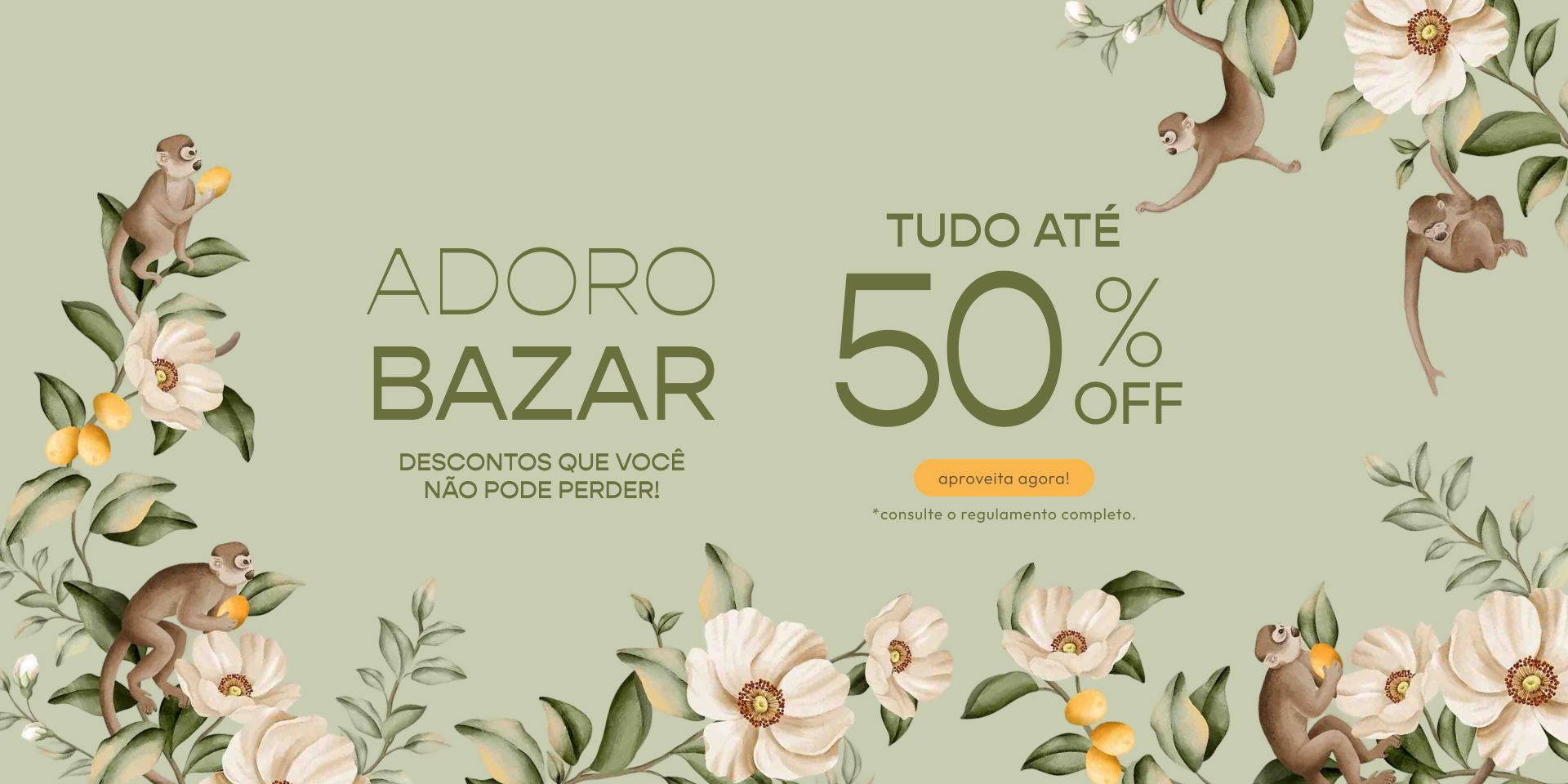 [farm rio] [banner tv bazar] adoro bazar: tudo até 50%OFF nos looks FARM! leva com desconto