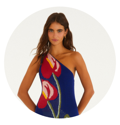 [farm rio] [bolinha vestido ombro] vestidos ombro à mostra FARM Rio