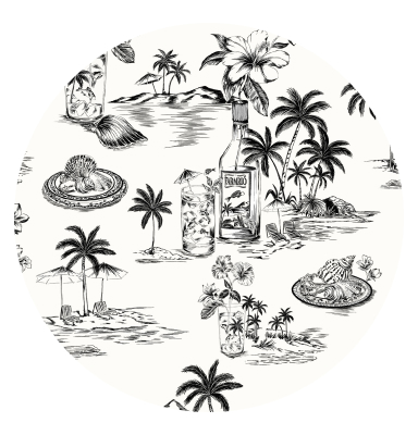 [farm rio] [bolinha praia poesia] estampa FARM Rio p&b Praia Poesia