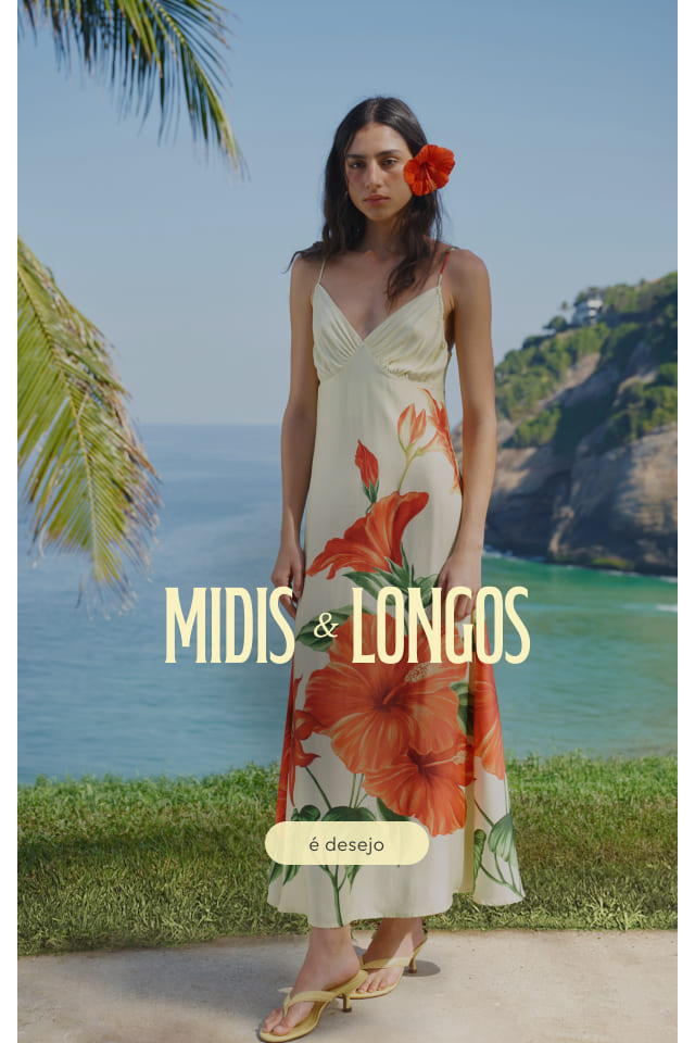 [LP FARM Rio - alto verão 27] [carrossel vestidos] vestido midi maxi floral FARM Rio. confira