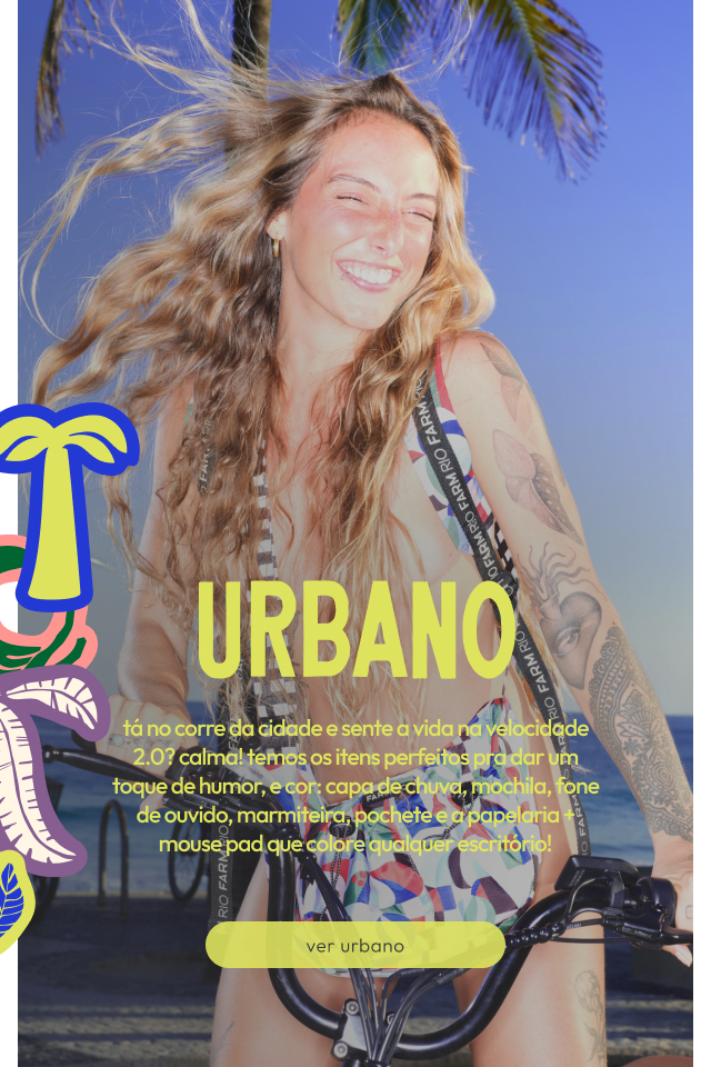 itens FARM Etc feitos pra correria da vida urbana: mochila, guarda chuva, garrafa térmica, estojo e mais! vem ver tudo 