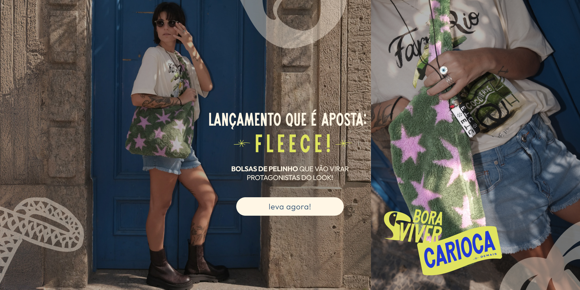 [farm rio] [banner tv fleece] lançamento FARM Etc: bolsas e necessaires pelinho fleece. compre agora!