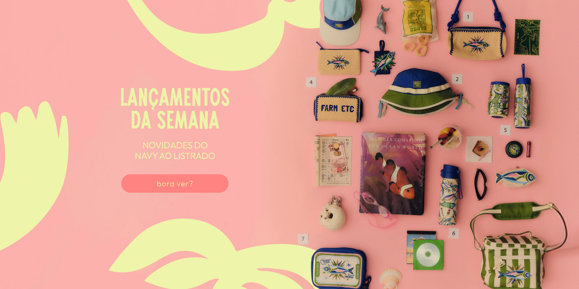 [farm rio] [banner tv novidades farm etc] novidades FARM Etc: acessórios estampados listrados. bolsas, térmicos e mais!