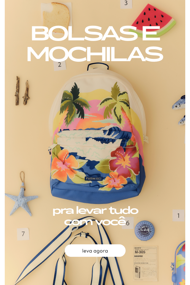 [farm etc] [carrossel bolsa e mochila] mochila estampada floral FARM Etc. conheça as bolsas e mochilas